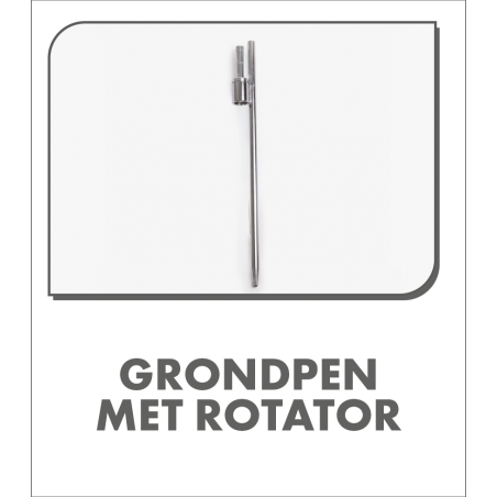 Grondpen met rotator