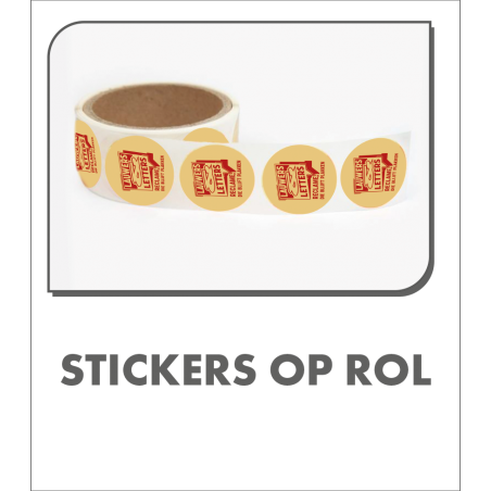 Stickers op rol